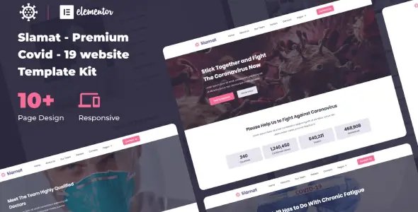 Slamat – Pandemic Awareness Elementor Template Kit